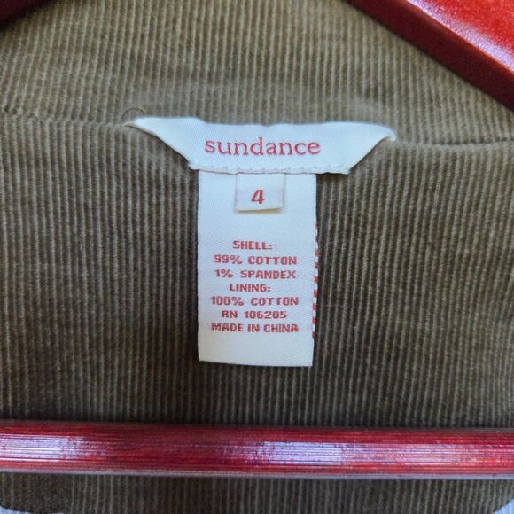 Sundance Verve Green Corduroy Blazer - Size 4 - Picture 5 of 10